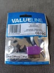 30 Pin male to Micro USB B Female Adapter for iPhone 4 4s iPad iPod Purple