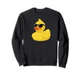 Cute Yellow Rubber Ducky Little Bath Toy Duck Sweatshirt