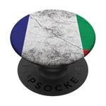 Drapeaux France & Côte d'Ivoire - Français Ivoirien PopSockets PopGrip Adhésif