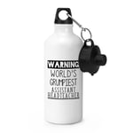 Warning Worlds Grumpiest Assistant Headteacher Sports Water Bottle End Of Term