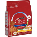 Purina One Medium/Maxi > 10 kg Croquettes pour Chien, 4 Sacs de 2,5 kg chacun