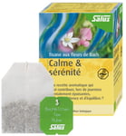 Salus Tisane Calme & Sérénité aux Fleurs de Bach AB - À Base de Mélisse, de Passiflore et d'Élixirs Floraux - Relaxation, Détente - 15 Sachets