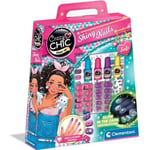 Clementoni - Kit manucure phosphorescents pour enfant - Vernis, faux ongles e...