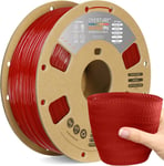 TPU High Speed Filament 1,75 mm, Flexible 95A TPU Roll, Bobine de 1 kg (2,2 lb), Précision Dimensionnelle +/- 0,02 mm, Pour Imprimante 3D Filament (HS Translucide Rouge).[G129]