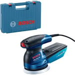 Ponceuse excentrique GEX 125-1AE Bosch avec 3x feuilles abrasives C470 dans un coffret d'artisanat