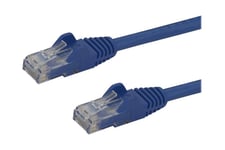 StarTech.com 5m CAT6 Ethernet Cable, 10 Gigabit Snagless RJ45 650MHz 100W PoE Patch Cord, CAT 6 10GbE UTP Network Cable w/Strain Relief, Blue, Fluke Tested/Wiring is UL Certified/TIA - Category 6 - 24AWG (N6PATC5MBL) - patch-kabel - 5 m - blå