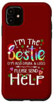 iPhone 11 I'm the bestie I'm also drunk and lost Christmas Tie Dye Case