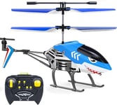 YongnKids Remote Control Helicopter for Kids, Shark Rc Helicopter Toys for Boys Age 8 9 10+ Year Old Birthday Gifts, Flying Toys 2.4GHz 3.5 with Gyro & LED Light for Beginner Adults Indoor