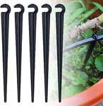 100 Pcs Support Tuyau Arrosage en PE Piquet de Fixation au Sol Porte Tuyau Arrosage de ? de 7mm Accroche Tuyau Arrosage Piquet Goutte à Goutte Crochet pour Tuyau Arrosage Irrigation Jardin