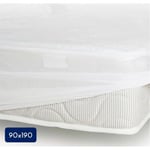 Protège-matelas - 90 x 190 cm x 25 xm - 100% Coton - 170 G/M2 - LOVELY HOME