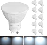 DEWENWILS 10 Pack GU10 LED Bulb Dimmable, Cool White 6000K, 5W(50W Halogen... 