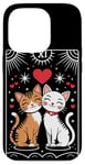 iPhone 14 Pro Tarot Card Mystic Cats | The Lovers Valentines Day Couples Case