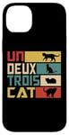 Coque pour iPhone 14 Plus Un Deux Trois Cat - Jeu de mots français amusant, chat amusant