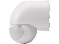 Renkforce 1034069, Passiv infraröd (PIR) sensor, Kabel, 12 m, Vägg, Utomhus, Vit