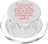 Kids John 3:16 Whole Verse King James Bible KJV Christian PopSockets PopGrip for MagSafe