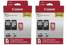 2x Canon PG540 Black & CL541 Colour Ink Cartridge For PIXMA TS5151 Printer