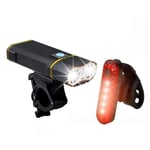 luckiner Phare arrière de vélo 6000 lumens rechargeable USB pour phare de vélo