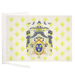 Drapeau Royaume de France Grandes Armes 45x30cm - PAVILLON royaliste fleur de lys 30 x 45 cm haute qualité - AZ FLAG