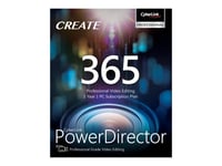 Powerdirector 365 - Bokspakke (1 År) - 1 Pc - Dvd (Miniboks) - Win - Tysk