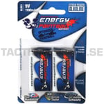 Energy Paintball 9v Batteri 2-Pack