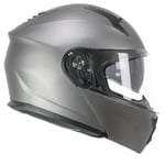 CGM Falcon Casque modulaire Adulte Unisexe, Anthracite satiné, XL (61-62cm)