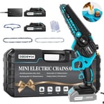 DODOWIN Mini Chainsaw Cordless, Gifts for Men Him Who Have Everything, 6" Electric Chainsaw, Handheld Battery Saws, Gifts for Daddy Step Dad, Christmas Gifts Presents for Husband Stocking Fillers