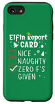 iPhone SE (2020) / 7 / 8 Christmas Nice Naughty Funny Xmas List Zero F's Given Case