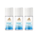 Adidas Women Instant Cool Roll-on Deodorant Antiperspirant Mint 50ml