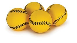 SKLZ Lot de 12 balles de Baseball pour Machine à Lancer Lightning Bolt - Micro balles d'entraînement Souples en Mousse légère - Jaunes - 10 cm