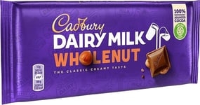 10 x Cadbury Dairy Milk Whole Nut Chocolate Bar 180g