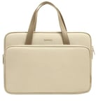 Tomtoc Premium H21 monipuolinen käsilaukku (Macbook Pro 14) - Beige/brun