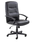 Office Hippo Desk Chair, Ergonomic Contemporary Office Chair, Adjustable For Extra Comfort With Reclining Backrest, Computer Chair With Lock Tilt Recline For 8 Hour Use - Black