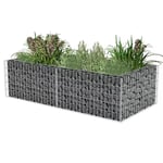 Jardinière À Gabion Acier Galvanisé 180 X 90 X 50 Cm