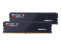 G.Skill Ripjaws S5 - Ddr5 - Sett - 64 Gb: 2 X 32 Gb - Dimm 288-Pin Lav Profil - 6000 Mhz / Pc5-48000 - Cl30 - 1.4 V - Ikke-Bufret - Ikke-Ecc - Matt Svart