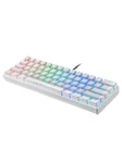 Motospeed Mechanical gaming keyboard CK61 RGB (white) - Gamingtastatur - Hvit