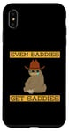 Coque pour iPhone XS Max Even Baddies Get Saddies Funny Sloth Cowboy Humour