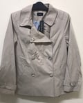 M&co shower resistant jacket stone Size 12 RRP£49 {R93}