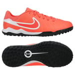 Nike Tiempo Legend 10 Academy Tf Mad Energy - Hot Lava/vit Barn - Turf (Tf), storlek 33½