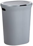 Tatay Baobab Laundry Basket, 40L Capacity, Polypropylene, BPA free, with Lid. Anthracite Grey. Measures 41 x 33 x 50 cm