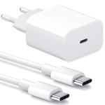 Laddare för iPhone - Snabbladdare - Adapter + Kabel 20W USB-C Vit 4-Pack iPhone 4-Pack iPhone 4-Pack iPhone