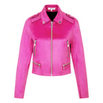 Blouson FEMME MORGAN avec manches longues framboise