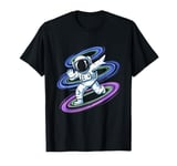 Astronaut Dabbing in Space Cosmic Galaxy Adventure Tee T-Shirt