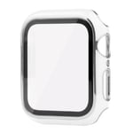 Apple Watch Ultra 1/2 (49mm) Hard Plastic Case m. Innebygd Skjermbeskyttelse - Hvit / Sølv