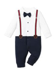 PatPat Grenouillère Nouveau-né Coton, Ensemble Pyjama Bébé Garçon, Grenouillère Sans Pieds, Extension Body, Vêtements Bébé Manches Longues, Vêtements pour Nouveau-né, Pyjama Cadeau Onesie 6-9 mois