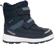 Viking Footwear Kids' Play Reflex Warm GORE-TEX 2v Navy/Charcoal, 24