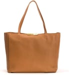 Ted Baker Clarkia Leather Shopper Tote Shoulder Bag in Tan