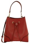 Michael Kors Red Handbag Shoulder Satchel Bag Leather Medium Mercer Gallery