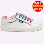 Rocket Dog Jazzin Plus Eighties 12A Womens Fashion Designer Trainers White