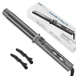 Faszin Hair Curler Curling Wand: Newbie One-Touch Automatic Curling Iron for Long Hair & Short Hair, Professional 32mm Rotating Beach Waver Curling Tongs with LCD Display&5 Adjustable Temper