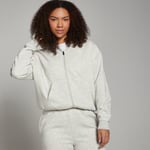 MP Women's Basics Zip Through Hoodie - Light Grey Marl - L